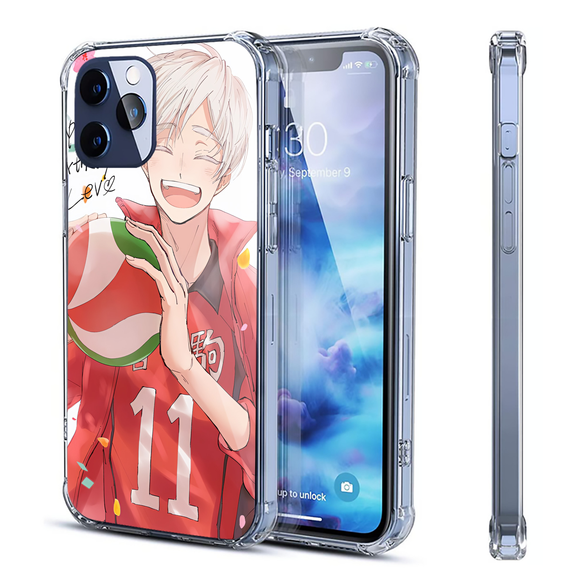 （画像用） ハイキュー!! Haikyu!! 【iPhone 12シリーズ対応】透明スマホケース（クリアソフトケース）